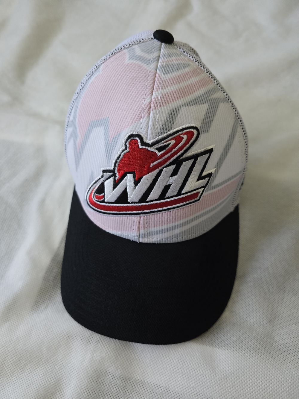 Reebok WHL Trucker Cap in White, Red & Black